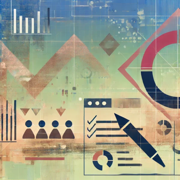 Two abstract, conceptual images representing nonprofit sector training on 'Best Methodologies for Conducting Research.' The designs incorporate abstract elements symbolizing research methodologies, data collection, and analysis, using shapes and lines to suggest surveys, questionnaires, interviews, and data interpretation. The minimalist color palette emphasizes clarity, precision, and the importance of selecting the right research methods, with a professional and academic tone